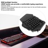 One Handed Gaming Keyboard RGB Backlight 35 Keys Ergonomic Portable