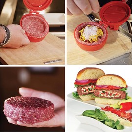 Burger Press for Hamburgers, Patty Press for Filling and Shaping, DIY Minced Meat and Vegetables, Patties Press for Perfect Burgers, Bulets, Meatballs, Grill Accessories (10 cm)