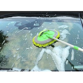 Autofiber Microfiber Wax Auto Dust Car Wash Mop Cleaning Cleaner Brush Tool Telescoping