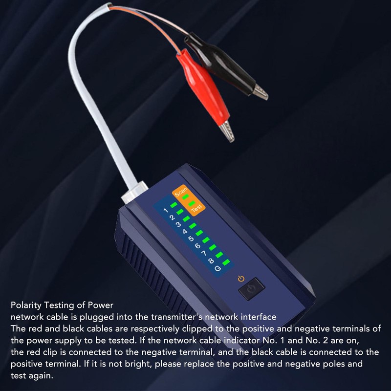 PoE Tester Anti Interference Digital Signal Tracing Polarity Testing Network