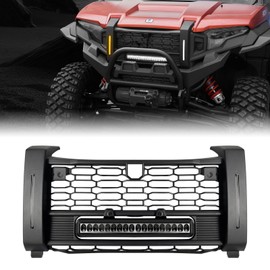 XUTVOTOR Front Mesh Grill with Accent Lights for Polaris Xpedition XP/ADV, LED Light Bar, Left Right DRL and Turn Signals for Polaris Xpedition XP/XP 5/ADV/ADV 5 2024+ Accessories