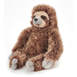 The Petting Zoo Sloth Stuffed Animal Plushie, Gifts for Kids, Wild Onez Wildlife Animals, Brown Zoologee Sloth Plush Toy 12 inches