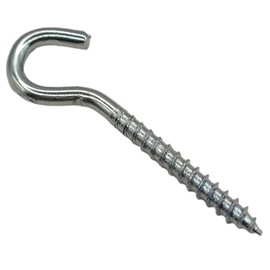 Screw in Hooks Plain Ceiling Cup for Hanging Lights Eye M4 Screw-in Hooks Large Heavy Duty Cup Hooks Size: 4mm x 65mm Box of 30pcs