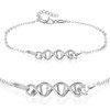 PANDA LUXURY JEWELLERY Women's Bracelet 925 Silver DNA Shiny Bracelets