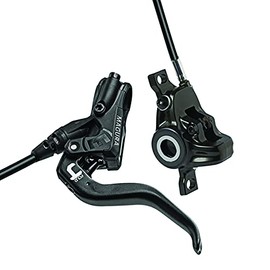 Magura 2700476 MT4 2-Finger Aluminium Lightweight Lever Left/Right 2.2 mm Cable Length Single Brake Includes Accessories (VE 1 Piece) Bicycle Brake Black One Size