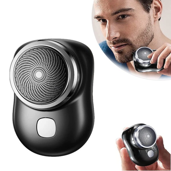 Mini-Shave Portable Electric Shaver, 2023 New Upgrade Mini Electric Razor Shavers for Men, Rechargeable Shaver Easy One-Button Use Suitable for Home,Car Travel,Father's Day,Mother's Day Gift