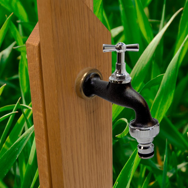 S&M Colortaps 590214 Garden Tap Adjustable ½ Inch Black with