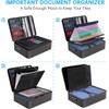 5200℉ Fireproof File Organizer Bag with 13 Pocket Accordion File