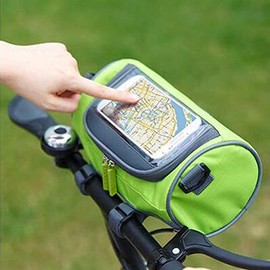 OSALADI Saddle Bag Bicycle Bike Cell Phone Holder Rack Bag Saddle Pouch Bycicles Cargo Bag Mobile Phone Pocket Front Bag Cycling Bag Mobile Phone Bag Touch Screen Mobile Phone Holder