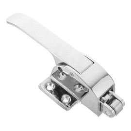 SHOWERORO 1 Set Freezer Door Handle Refrigerator Door Fastener Coolers Radial Latch Refrigerator Handle Cold Storage Door Handle Refrigerator Replacement Handles Zinc Alloy Silver