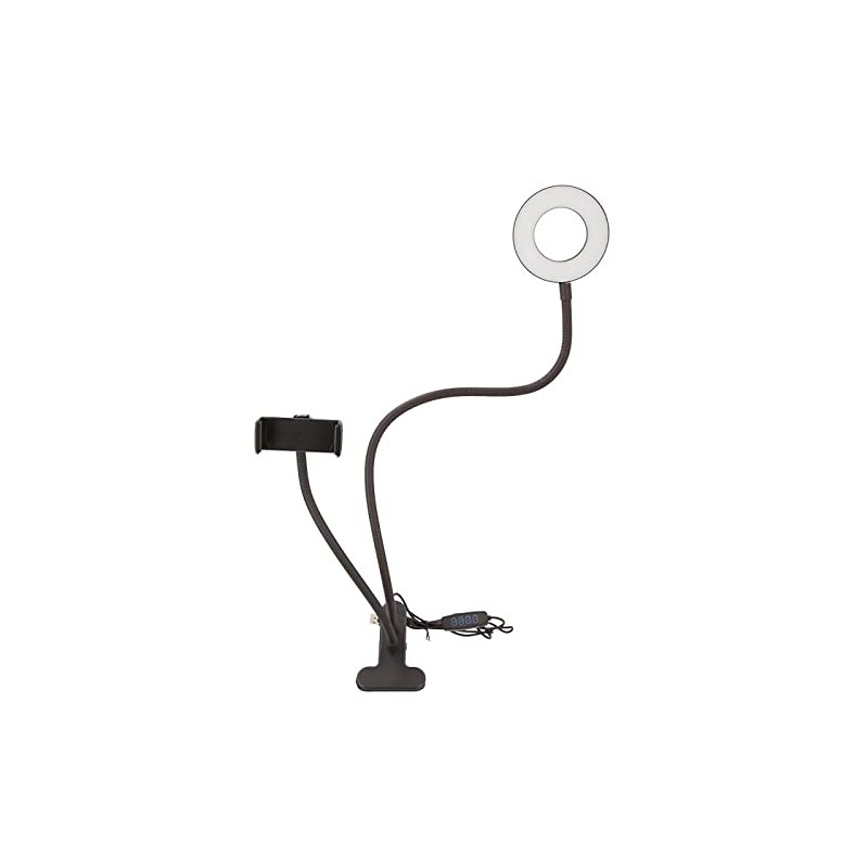 Myway 2-in-1 Video Streaming LED Ring Light, Smartphone Stand, USB