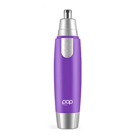 Ear and Nose Hair Trimmer for Men & Women (Purple) – Battery Operated Precision Trimmer for Unwanted Hair – Washable Detailer Trimmer w/ Detachable Blade & Flat Base – Portable Grooming Tools