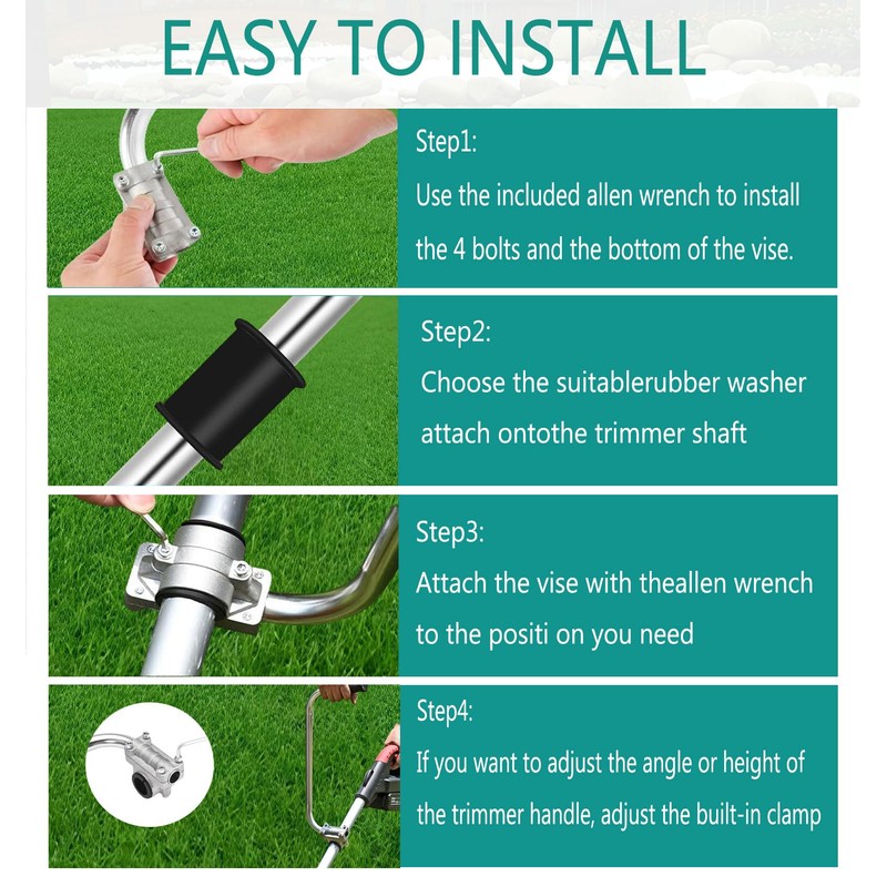 Weed Eater Handle Extension Back Saver - Ergonomic Trimmer Handle