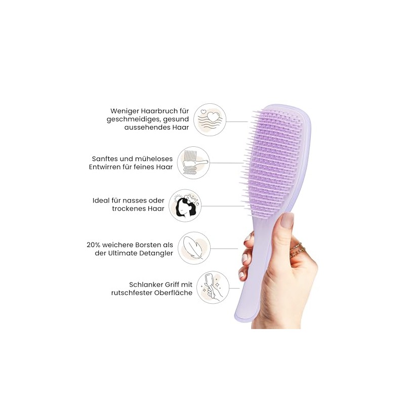 Tangle Teezer Ultimate Detangler Hair Brush for Coloured, Fine &