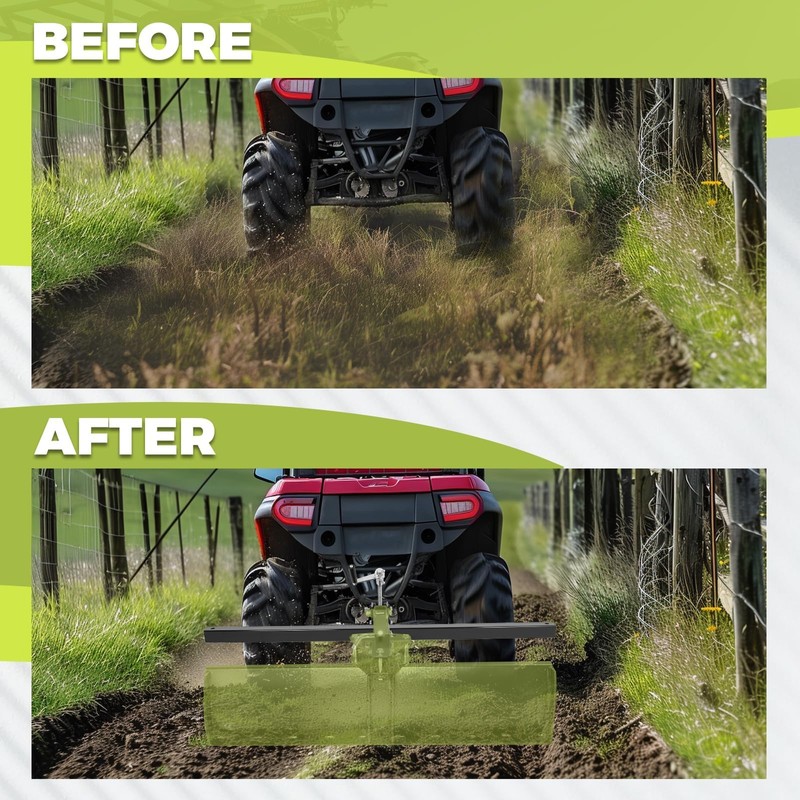 KUAFU ATV/UTV Manual Implement Lift, 1-Point and 2-Inch Receiver, 50