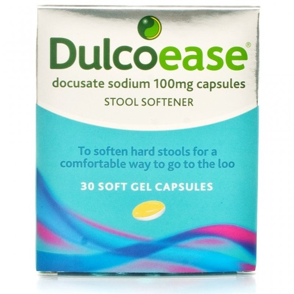 Dulcolax DulcoEase Stool Softener, 30 Gel Capsules