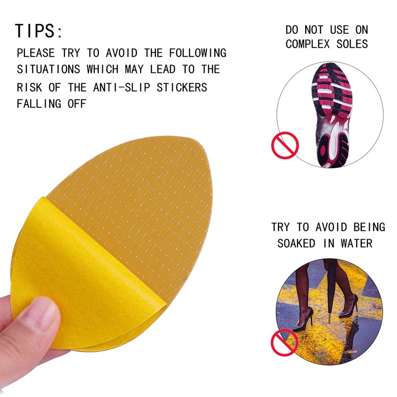 Makryn Herringbone Non-Slip Shoes Pads Adhesive Sole Protectors, High Heels