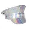 Funk Plus Rainbow Holographic Glitter Captain Hat Police Hat (Glitter)