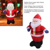 3.9ft Inflatable Santa with Gift Bag Light Decoration Polyester Easy