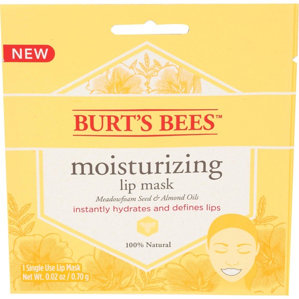 Burt's Bees Moisturizing Lip Mask for Women, 0.02 Ounce