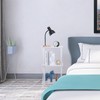 Aquiver Acrylic Tall Side Table - 3 Tier End Table
