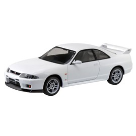 Aoshima Bunka Kyozai 1/32 The Snap Kit Series Nissan R33 Skyline GT-R, White, Color-Coded Plastic Model 15-C