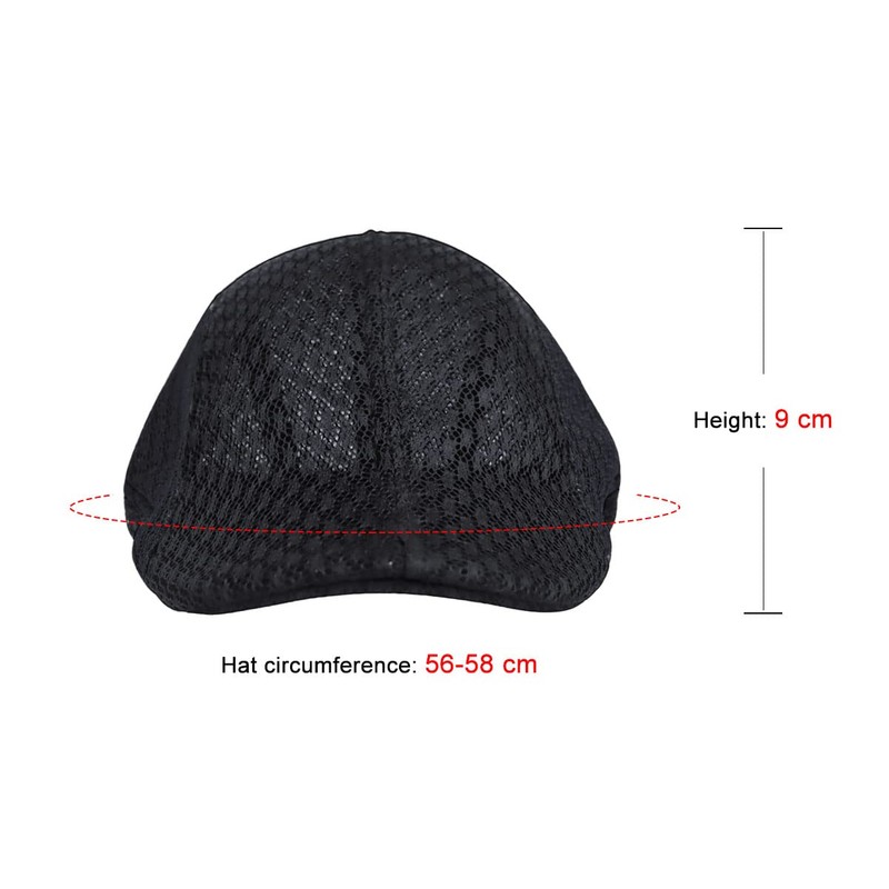 Rayson Flat Cap Breathable Summer Mesh Golfer Hat Newsboy Hats