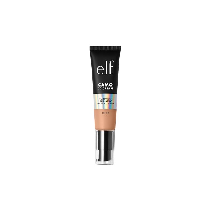 e.l.f. Camo CC Cream, Color Correcting Medium-To-Full Coverage Foundation with