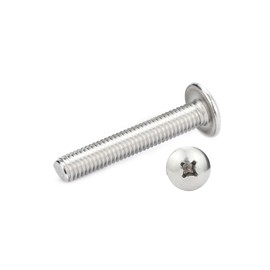 IMScrews M4 x 40mm Phillips Truss Head Bolts Screws, 304 Stainless Steel Machine Screws Pack of 50