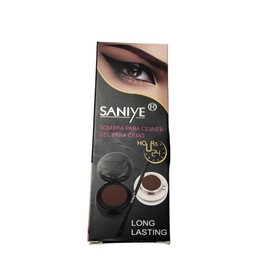 SANIYE Sombra y Gel Pomada Para Cejas Cepillo Incluido Long Lasting 24 Hrs (02 Coffe)