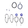 6 Pcs Scary Eye Bracelet Blue Eyes Good Luck Amulet