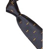 Frederick Thomas navy men-s tie with canoe kayak embroidered design