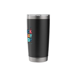 Friday Shopping Ready Christmas Lights Black Shopping Family Stainless Steel Insulated Tumbler