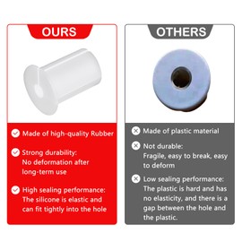 4 Pcs Cable Grommet Kit for Starlink, Wall Pass Through Grommets Compatible with Starlink Mount for Cord Protection, Cable Routing Bushings for 1" Wall Hole, Starlink Accessories(White).