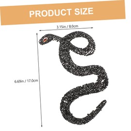 jojofuny 2Pcs Snakelike Decorative Patches for Clothing Stylish Repairing Back Patches for DIY Sewing and Home Decor for Jeans Bags and More