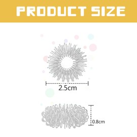 MEXRUMI Pack of 20 Massage Rings for Finger Acupressure Finger Massage Ring Anti Stress Wellness Massage for Relaxation Teenagers Adults Anxiety Stress Relief (10 Gold + 10 Silver)