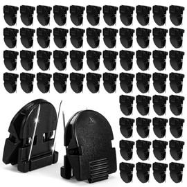 GOOLADA 60Pcs Black Cubicle Clips, Cubicle Hooks for Walls, Plastic Push Pins, Thumb Tacks for Cork Board,Cubical Accessories for Work for Bulletin Board, Fabric Wall, Classroom, School, Office