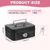 PATIKIL Small Cash Box, Mini Safe Box Money Locker Piggy