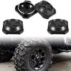 SAUTVS Black Wheel Hub Caps for Polaris RZR XP 1000/XP