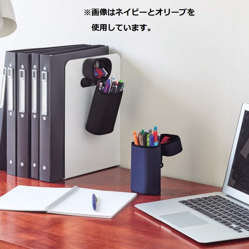 Lihit Lab Stand Pen Case with Magnet, Olive A7759-22