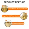 sourcing map Brass Tee Pipe Fitting, 3/4" x 3/4" x
