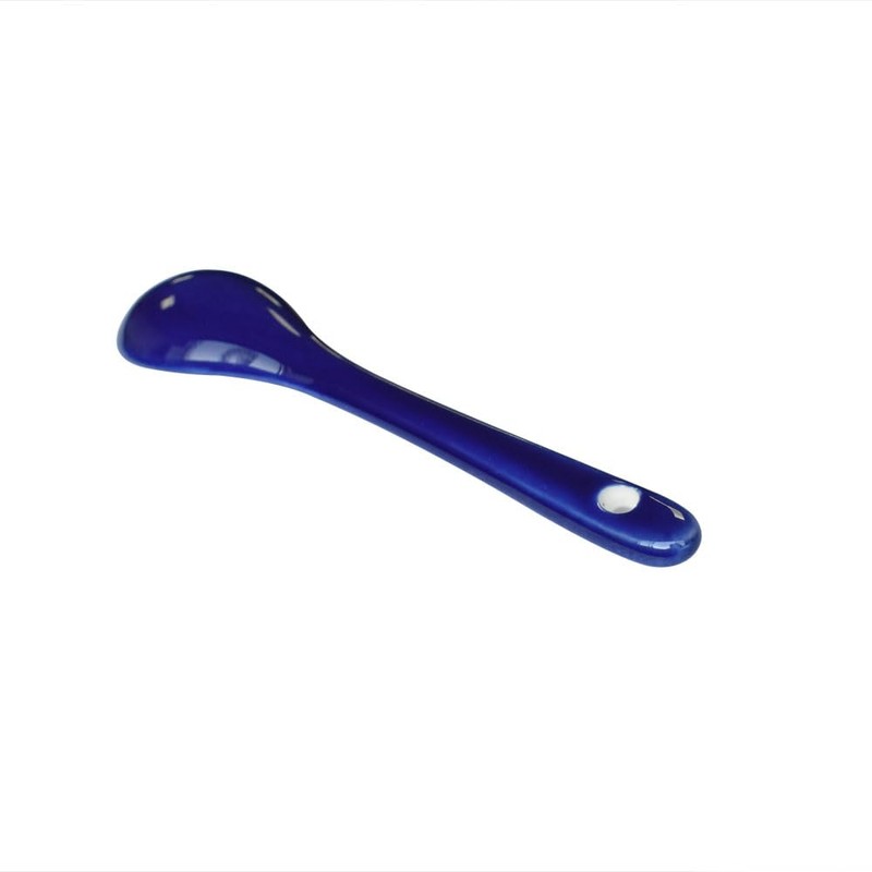 Albedel Dark Blue 6 pcs Porcelain Egg Spoons Ceramic Spoons