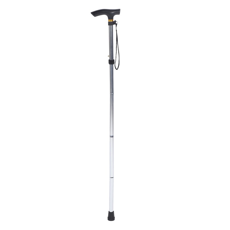 Telescopic Walking Stick Thicken Lightweight Aluminium Alloy Foldable Adjustable Hiking