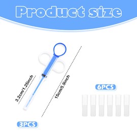 3Pack cat Tablet Dispenser,Precision Syringes for Feline & Canine Medication Administration,Soft-Tip Tablet Shooters,Effortless Pill Delivery,Pet Feeding Accessory Kit