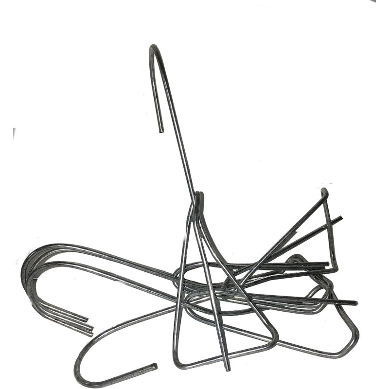 Orchid Nerd 6 Inch Clip-on Galvanized Pot Hanger for Orchids