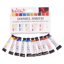 DANIEL SMITH Watercolor Set 5ml Tubes - Alvaro Castagnet Watercolor Set - 10 Tubes, 285610016