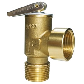 LECLOC Water Heater Pressure Relief Valve, Set 150 psi, Max Heater Input 510,000 BTU/h Automatic Safety Relief Valve, Thickened Brass Body with Stainless Steel Pressure Spring, 3/4 inch NPT Connection