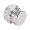 Bag of 5-15mm Chrome Stop End (Known as 15mm Stop end/Chrome Pipe Fittings / 15mm Compression Fitting / 15mm Compression Fittings Also Available in 15mm, 22mm, 28mm, 35mm and 42mm)