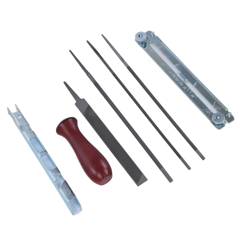 8Pcs Chainsaw Sharpener File Chain Saw Teeth Sharpening Tool Set