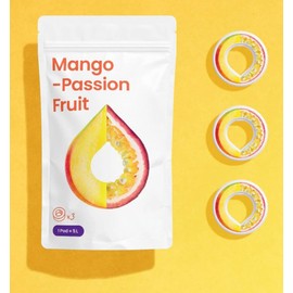 3 x Air Up Pod Original Fragrance Pods with Mango Passion Fruit Flavour, Accessories for Water Bottle, 0 Calories, Natural Flavours, Flavoured Pads (Mango Passion Fruit)
